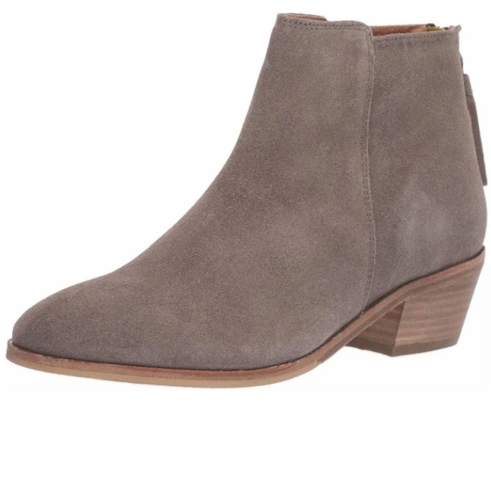 Joules light grey sued booties size 10
